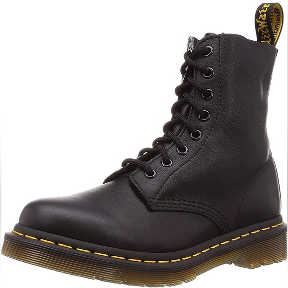 Doc Martens 1460 Pascal Gold Chroma Black Boots Unisex US Mens & Womens Size 13 - Picture 1 of 6